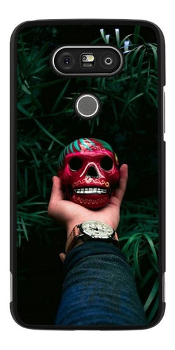 Funda Protector Para LG G5 G6 G7 Calavera Mexico Azteca N