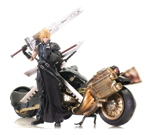 Play Arts Kai Cloud Strife Y Fenrir Final Fantasy V I I (Usado)