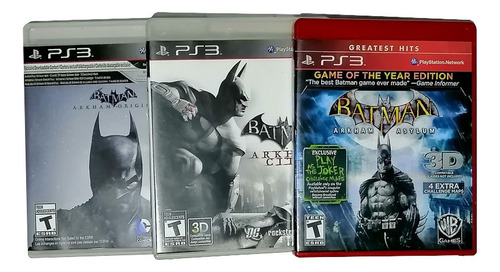 Batman Saga Arkham Combo + Películas (Usado)