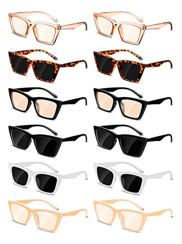 Gafas De Sol Polarizadas De Cateye De 12 Pares Para Ws88n