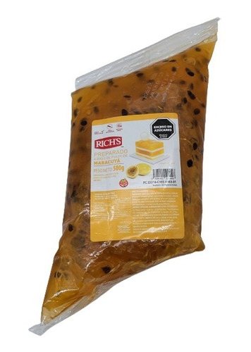 Salsa De Pulpa Maracuya Semilla Sin Tacc Richs Manga 500g