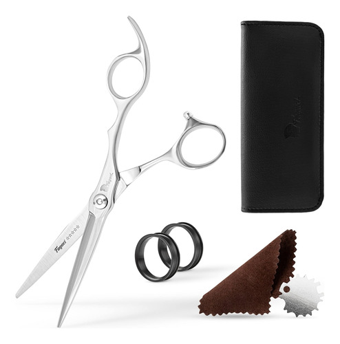 Fagaci Professional Hair Scissors 6 Razor Sharp Blades, Fin