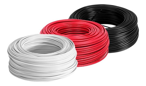Imagen 4 de 7 de Kit 3 Cajas 100 Mts Cable Iusa Negro,blanco,rojo Thw Cal 14