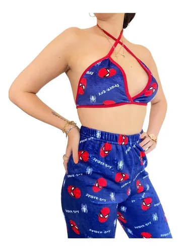 Pijama Duo Hombre Mujer Spiderman 545
