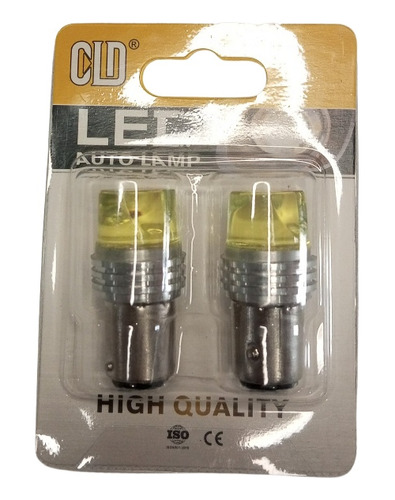 Bombillos Led 1157 2 Contacto 12v Luz Amarilla Marca Cld