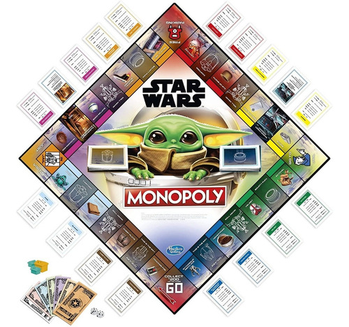 Imagen 2 de 4 de Juego Monopoly Star Wars Hasbro Niños Y Adultos Edición Limi