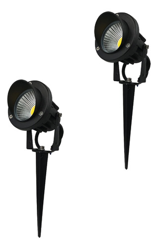 Combo Estaca 20w Luz Calida  Ip65 Exterior/jardin Por 2 Unid