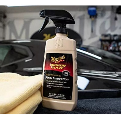 Finalizador de inspección final Meguiars Mirror Glaze M34, 473 ml