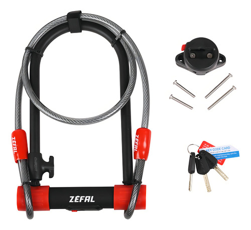 Candado Zéfal K-traz color rojo