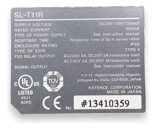 Keyence Sl-t11r