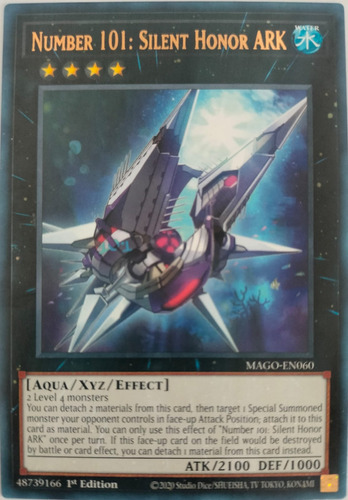 Yugioh! Number 101: Silent Honor Ark Mago-en060 1st Edition