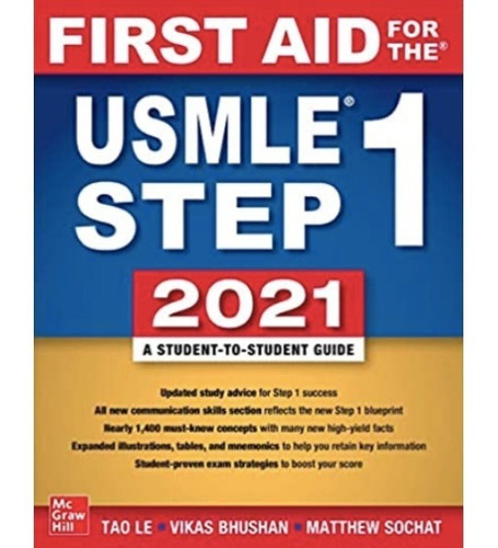 First Aid For The Usmle Step 1 2021, Thirty First Edition...