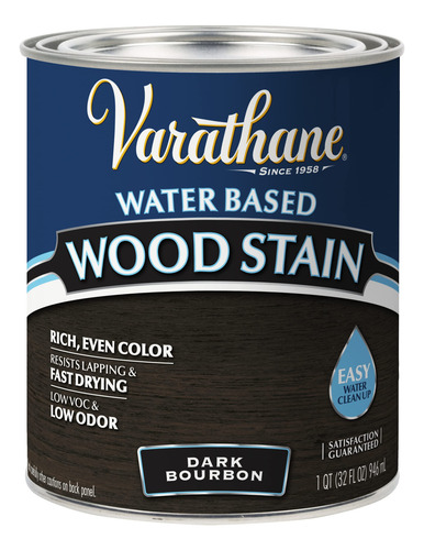 Tinte Para Madera A Base De Agua Bourbon Oscuro 946 Ml