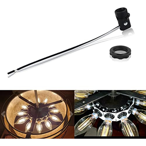 Conjunto De 6 Soquetes De Candelabro De Base E12 De Fen...
