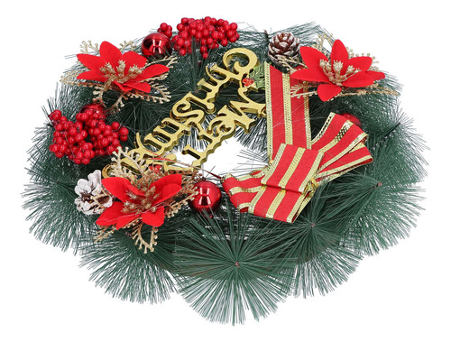 Corona De Navidad, Guirnalda De Pino Artificial, Puerta De N