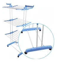 Comprar Tender Vertical De Pie Shoppy Movil Con Ruedas Tenders Con 3 Niveles De Altura Para Ropa Accesorio De Lavanderia Color Blanco