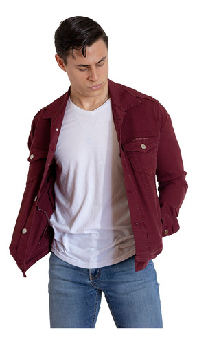 Paquete 2 Chamarras Premium Hombre Mezclilla Moda Casual