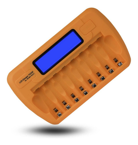 Carregador Pilhas Pro Smart Tgx8 P/ Aa E Aaa 8 Slots