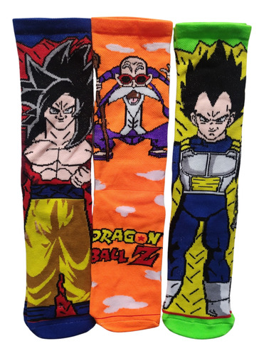 Calcetines Con Dibujos Animados Super Heroes Anime 3 Pares