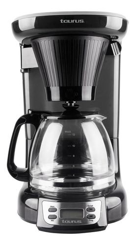 Cafetera Programable Taurus Velvet Digital, 12 Tazas Negro