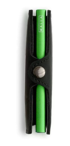 Imagen 3 de 5 de Billetera Walla Wallets - Vintage Black Lime