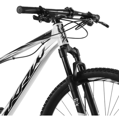 Bicicleta Aro 29 Krw Alum 27vel Shimano Acera Hid Trava Kr10 Cor Branco/preto