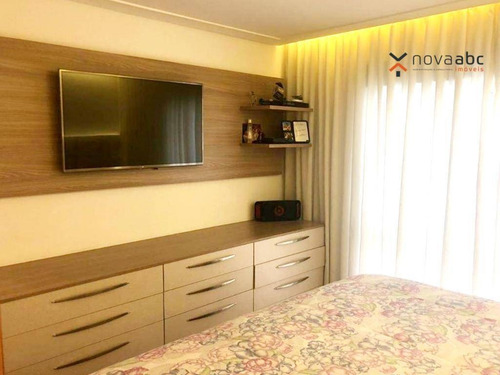 Apartamento Alto Padrão Em Condomínio Resort, Com 3 Suítes À Venda, 177 M² Por R$ 1.950.000 - Campestre - Santo André/sp - Ap1551