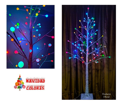 Pino Árbol De Navidad Decorativo Luz Led Multicolor