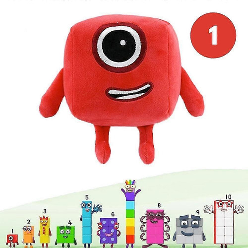 Peluches Numberblocks Varios Personajes C/u Tres