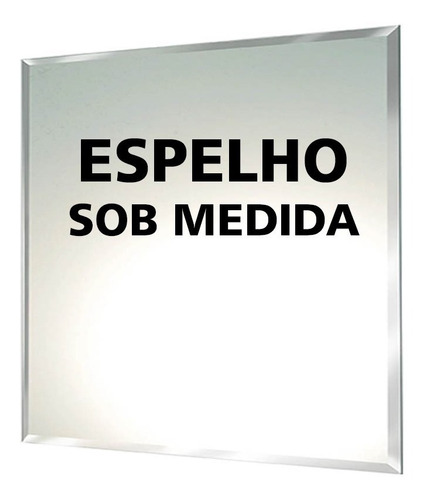 Espelho De Vidro Biso Sob Medida Banheiro Sala Quarto Grande