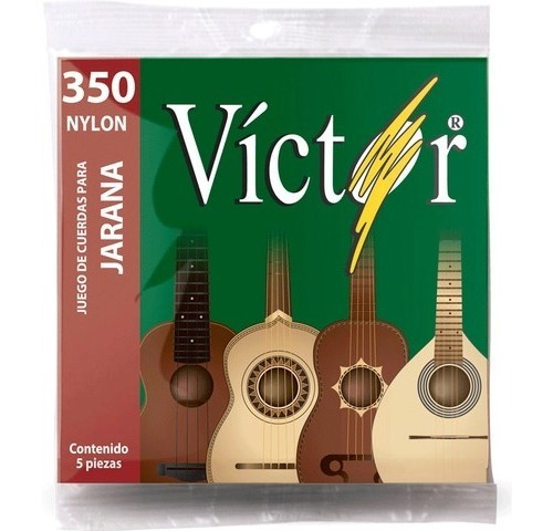 Cuerdas Victor Para Jarana Vcja-350 De Nylon 