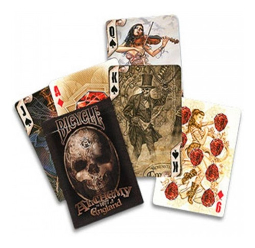 ¡ Cartas Bicycle Alchemy 1977 England Baraja Poker Nuevo !!