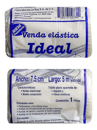 Venda Elástica Ideal 7.5 Cm X 5 M