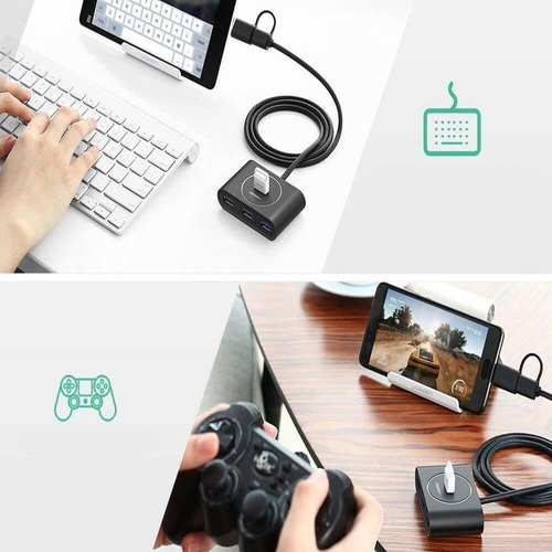 Ugreen Hub Usb 3.0 Con Otg C,smartphone,mackbook 40850