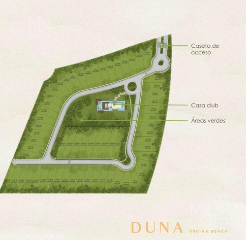 Terreno En Venta Xpu-ha Beach Duna 604 M2 Con Club De Playa. Riviera Maya