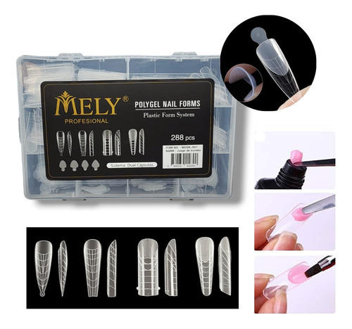 Moldes Sistema Dual Capsulas Para Gel Poligel X288un Sutidas