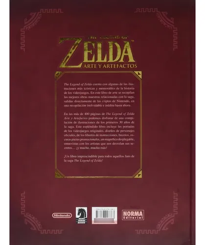 The Legend Of Zelda Arte Y Artefactos Miyamoto Español, De Akira Himekawa , Eiji Aonuma , Shigeru Miyamoto. Editorial Norma Editorial, Tapa Dura En Español, 2017