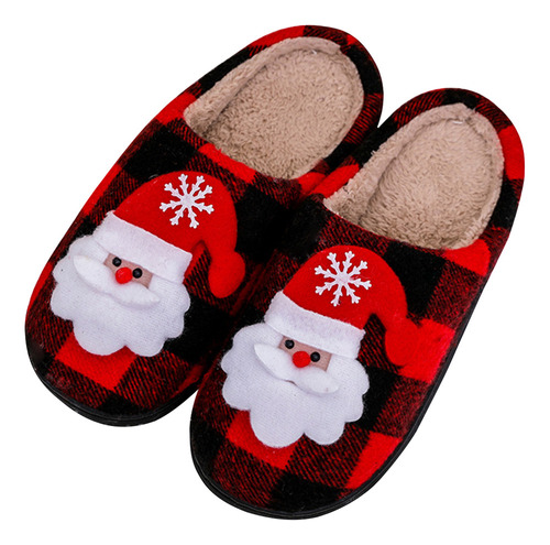 Zapatillas Navideñas De 5 Piezas, Acogedoras Pantuflas De Pa