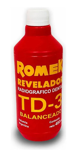 Revelador Rx Romek Td-3 Envase 480 Cc. Odontologico C