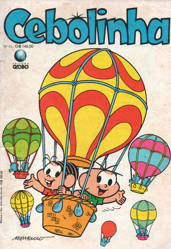 Cebolinha N° 53 - 68 Páginas - Em Português - Editora Globo - Formato 13 X 19 - Capa Mole - 1991 - Bonellihq Cx177 E23