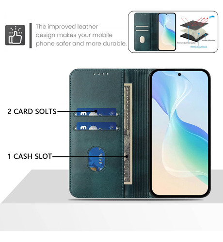 Funda De Piel Tipo Cartera Para Teléfono Inteligente Honor X9 X9a X9b X9c