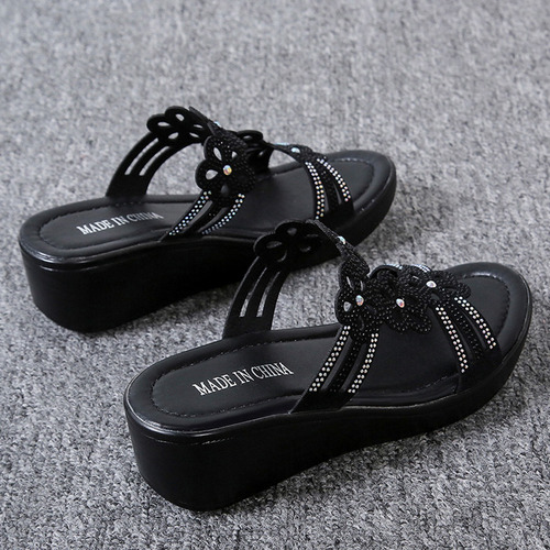 Zt Cuñas De Estilo Bohemio Slipper Mujer Casuales Zapatos