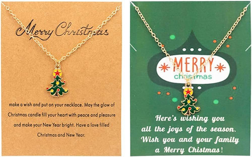 Ailiessy Christmas Santa Pendant Necklace Merry Christmas En