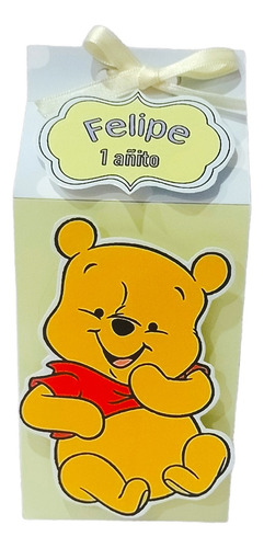 Milk Box 3d Winnie Pooh Por 10 Unidades