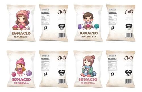 Chip Bag Kit Imprimible Bolsitas Golosineras: Médico