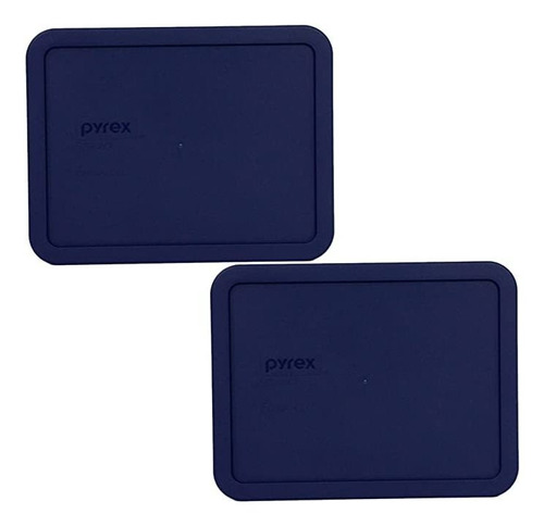 Pyrex Blue 6-tazas Rectangular Cubierta De Plástico 7211-pc,