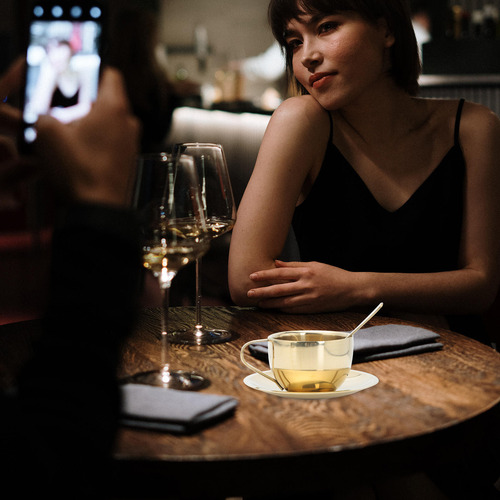 1 Juego De Tazas De Café Ligeras Y Lujosas, De Estilo Europe