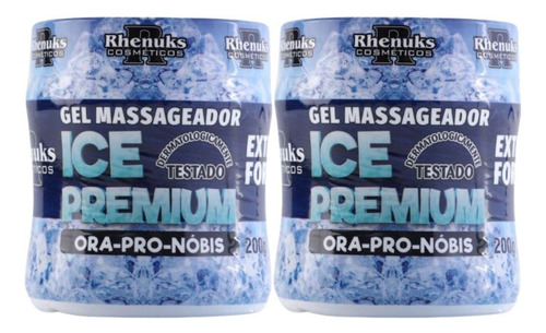 Kit 2 Gel Massageador Ice Premium Extra Forte Ora-pro-nóbis