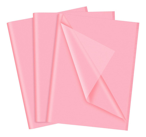 Neburora Papel De Seda Rosa Para Bolsas De Regalo, 60 Hojas