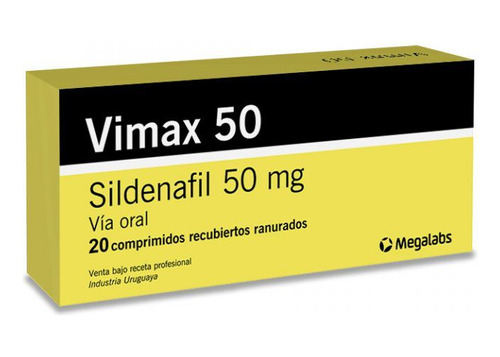 Vimax50® Megalabs 50 Mg X 20 Comprimidos| Sildenafil